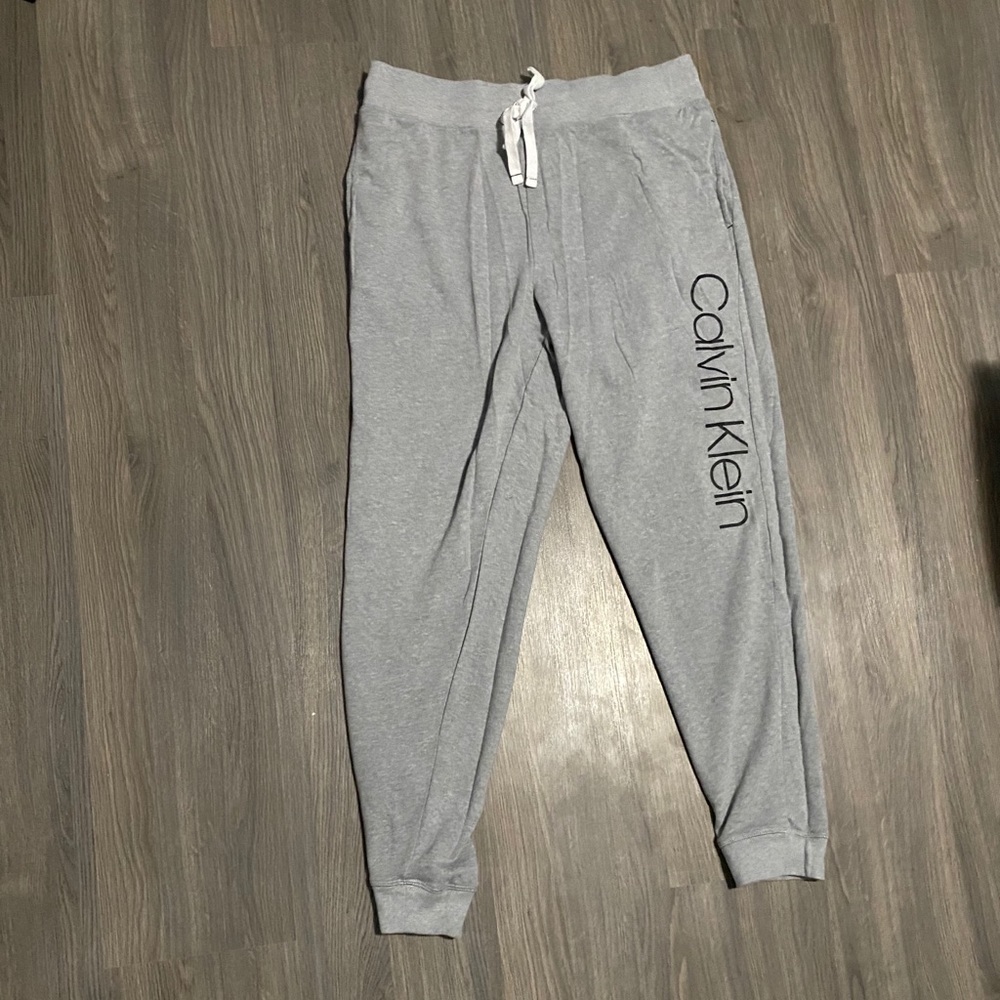Grey calvin klein sweatpants